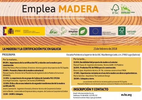 Cartel Emplea Madera 2017